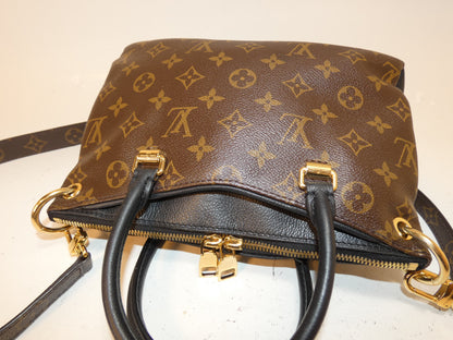 LOUIS VUITTON 2-way Pallas Monogram Noir Hand Shoulder Bag
