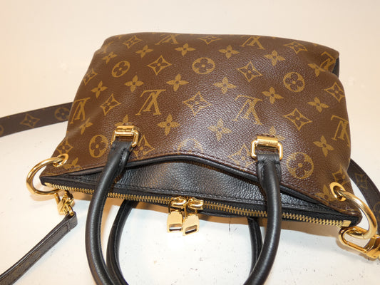LOUIS VUITTON 2-way Pallas Monogram Noir Hand Shoulder Bag