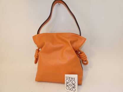 LOEWE Flamenco Leather Orange One-Hand One-Shoulder Shoulder Bag
