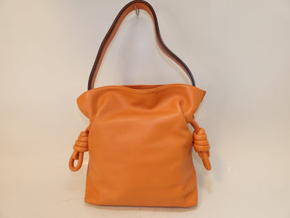 LOEWE Flamenco Leather Orange One-Hand One-Shoulder Shoulder Bag