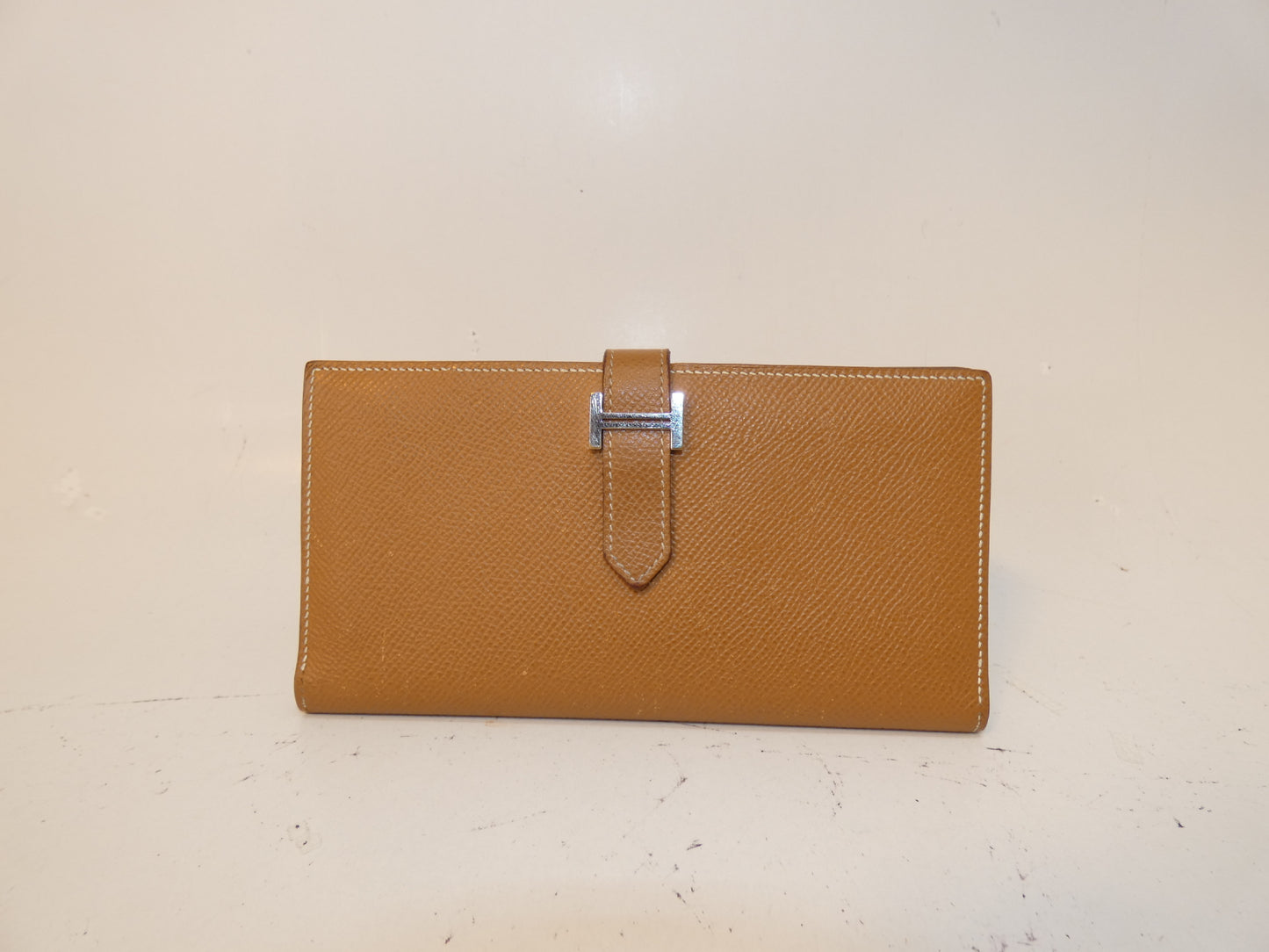 HERMES Bearn soufflé Epson T engraved long wallet