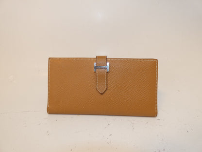HERMES Bearn soufflé Epson T engraved long wallet