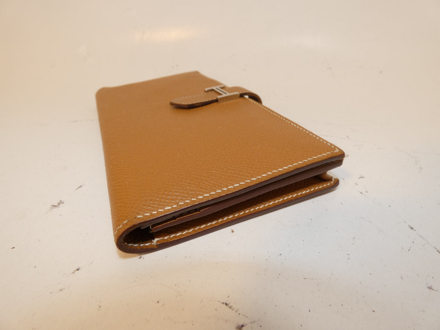 HERMES Bearn soufflé Epson T engraved long wallet