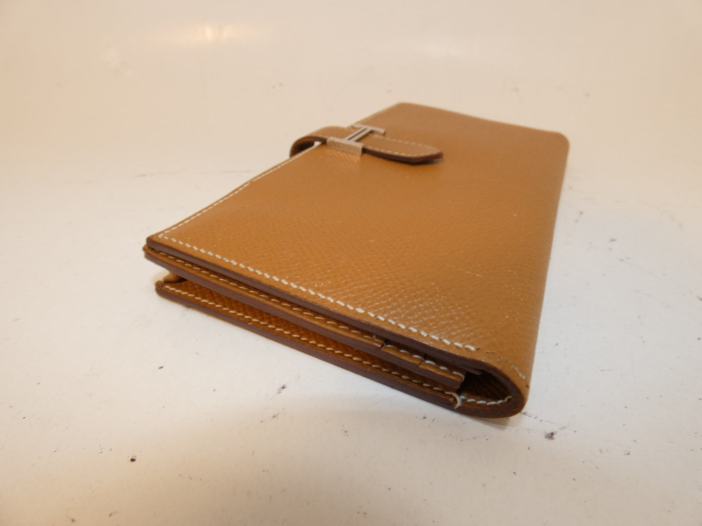 HERMES Bearn soufflé Epson T engraved long wallet