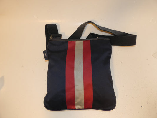 BALLY nylon and leather shoulder bag