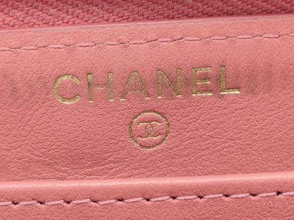 CHANEL Matelasse Long Wallet in Caviar Leather with Pink Gold Hardware, 28510975