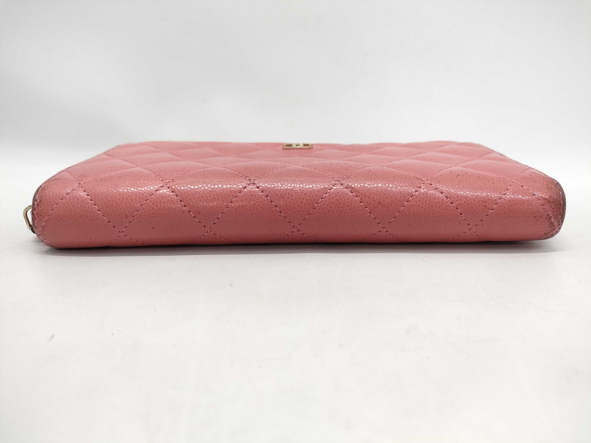 CHANEL Matelasse Long Wallet in Caviar Leather with Pink Gold Hardware, 28510975