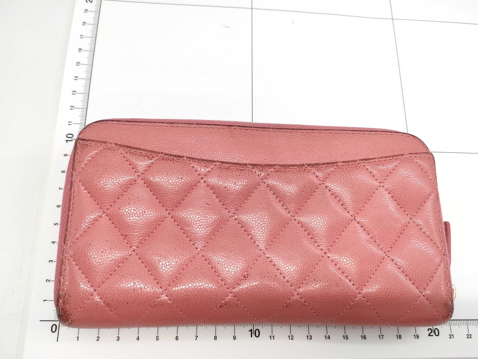CHANEL Matelasse Long Wallet in Caviar Leather with Pink Gold Hardware, 28510975