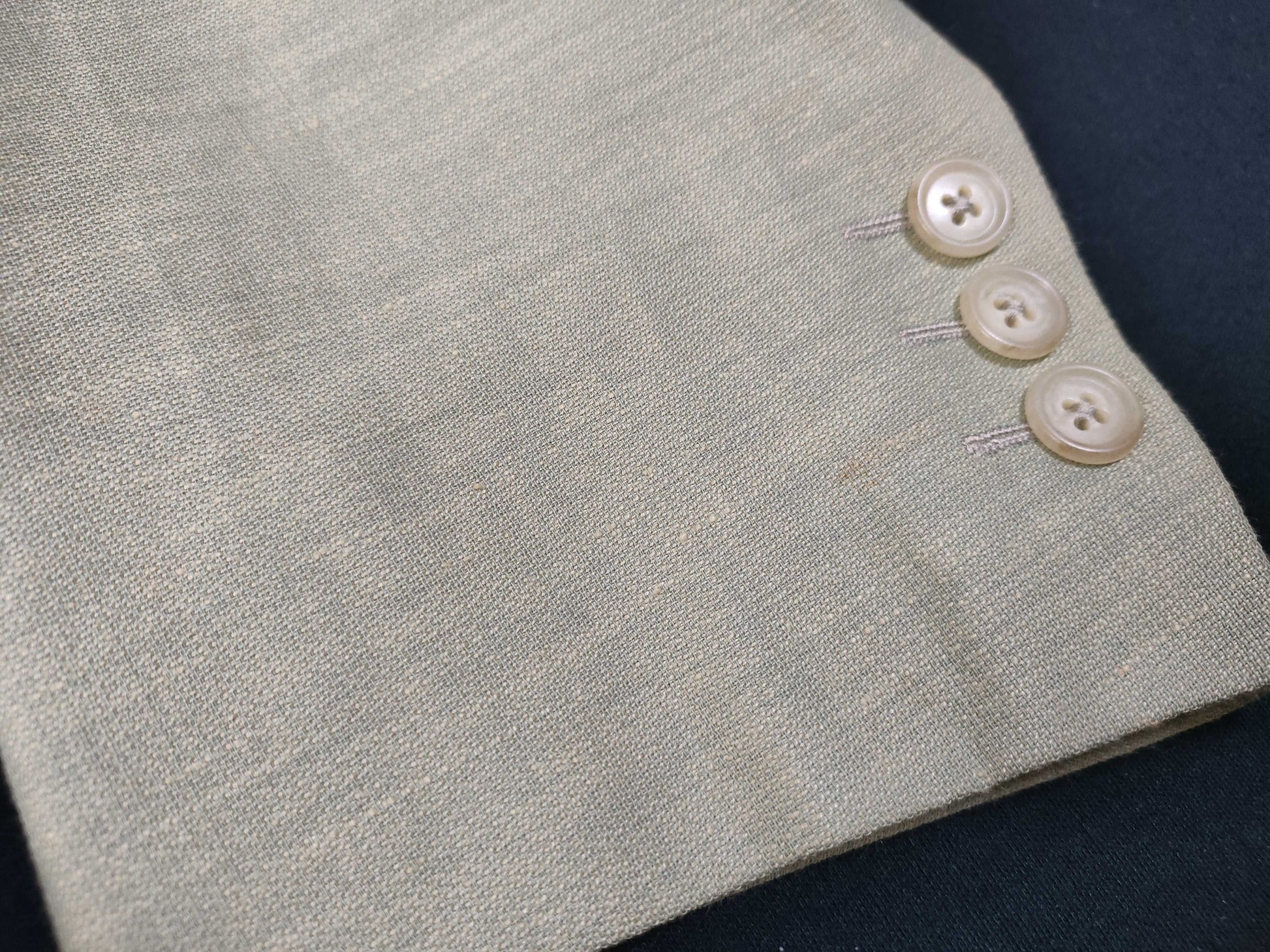 FENDI FENDI Linen Blend Tailored Jacket Size 50 LL XL Jacket