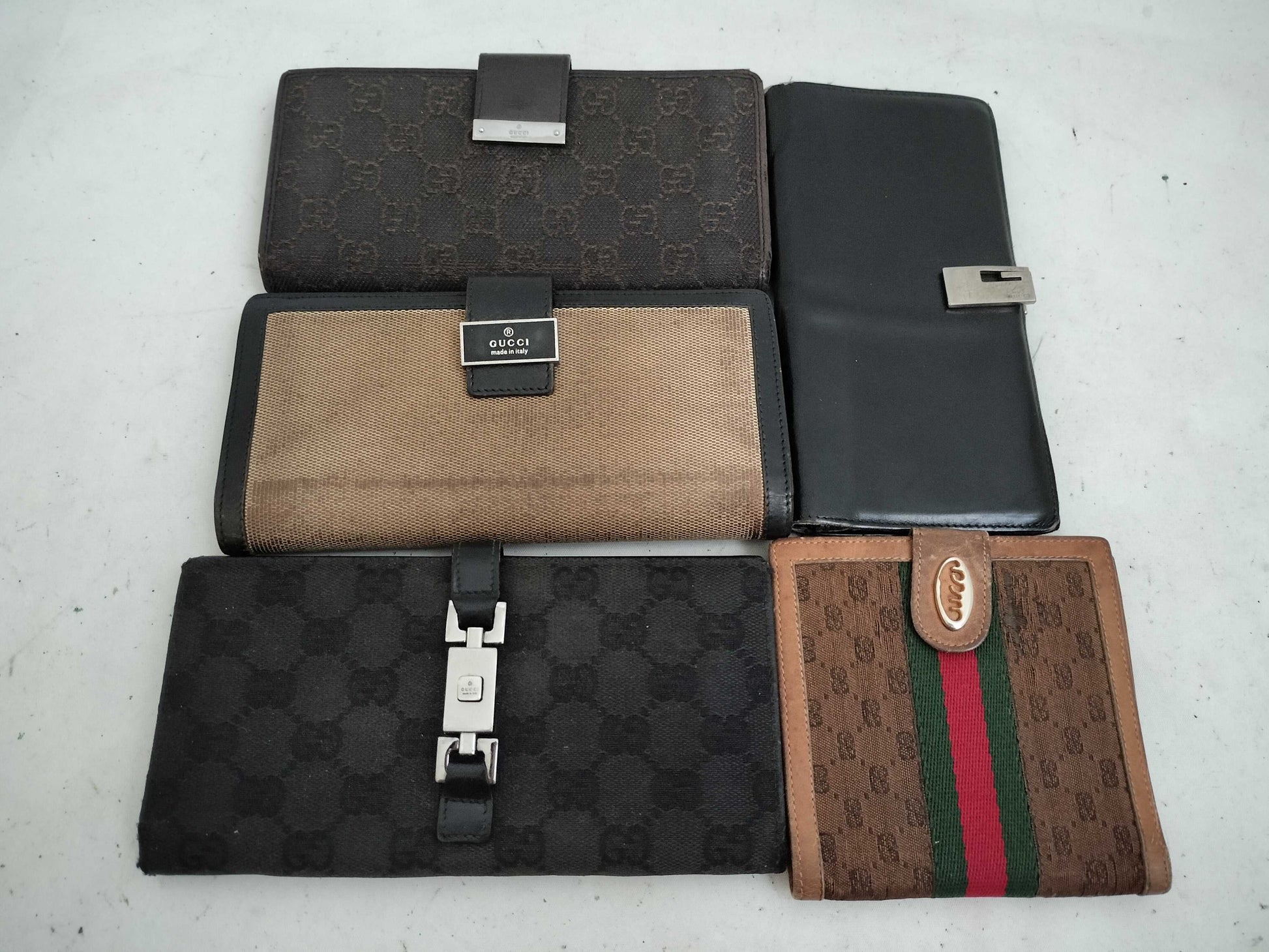 GUCCI Webbing GUCCI 5-Piece Wallet Set