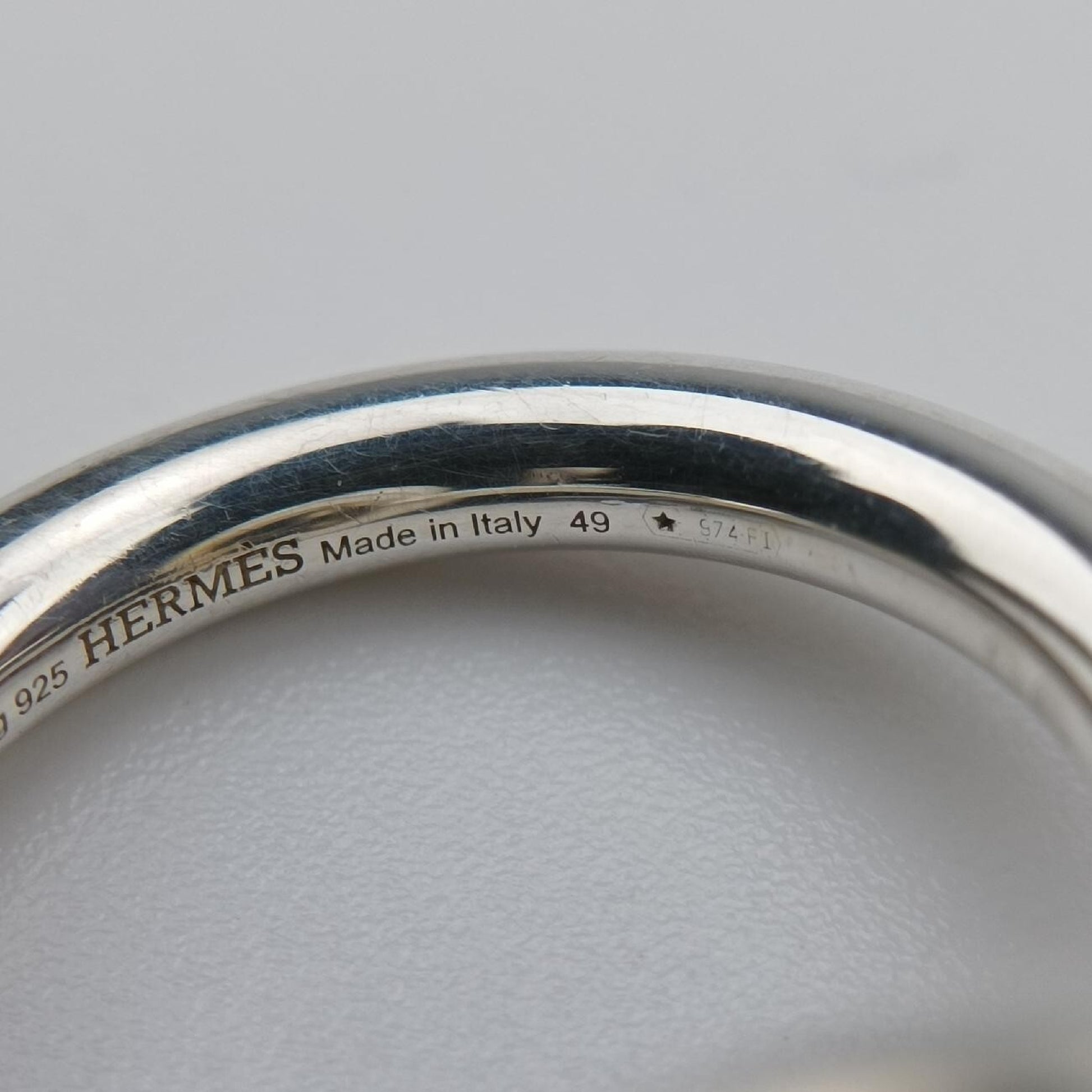 HERMES Echappé Silver Ag92523AB574104 Ring