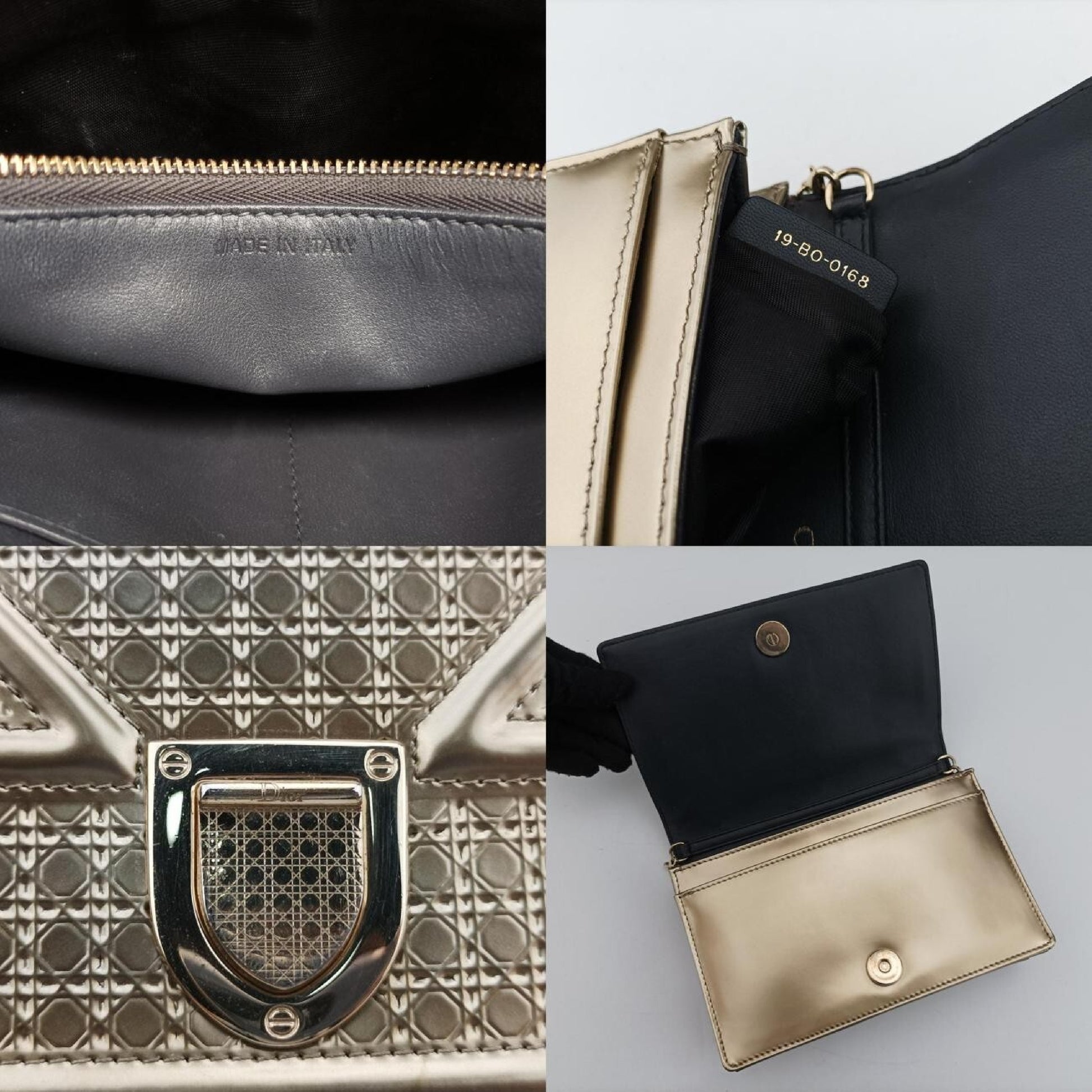 Dior Diorama Gold Leather 19-BO-0168 Shoulder Bag