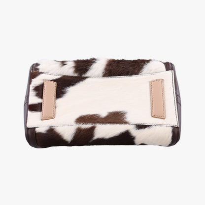 GIVENCHY Antigona Satchel in Cow Print Multicolored Leather and Rabbit Fur 3C1122 Shoulder Bag