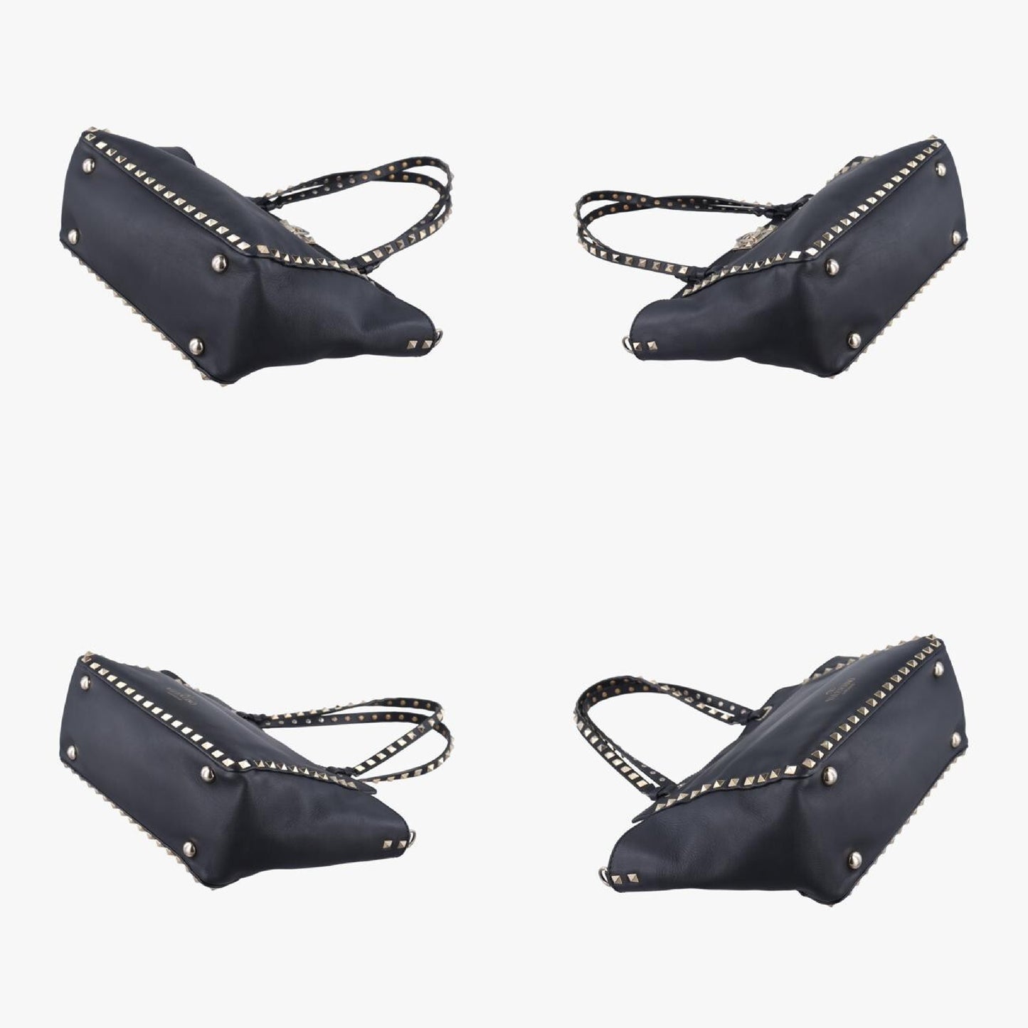 VALENTINO Rockstud Black Leather Shoulder Bag 