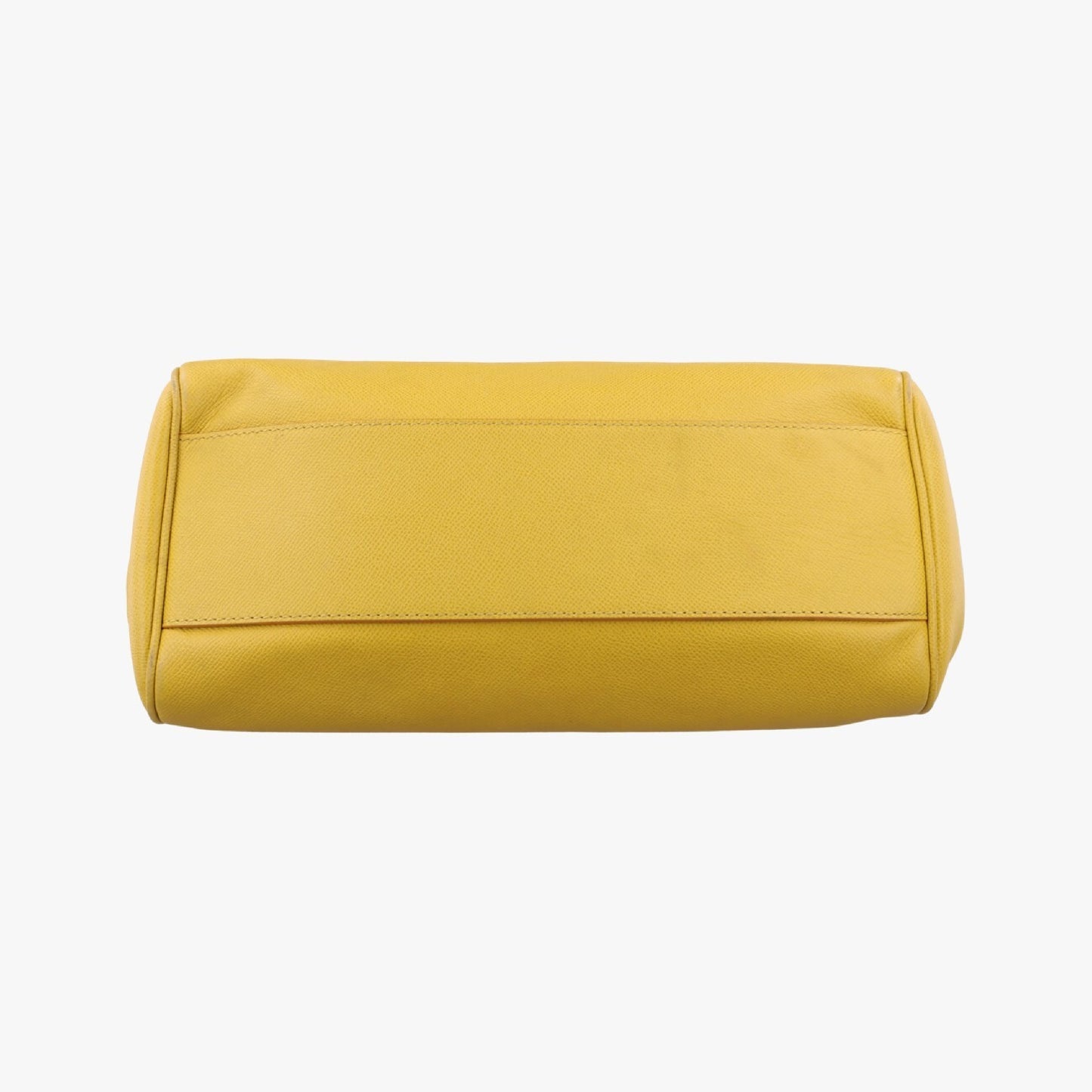 DOLCE&GABBANA Sicily Yellow Leather Shoulder Bag