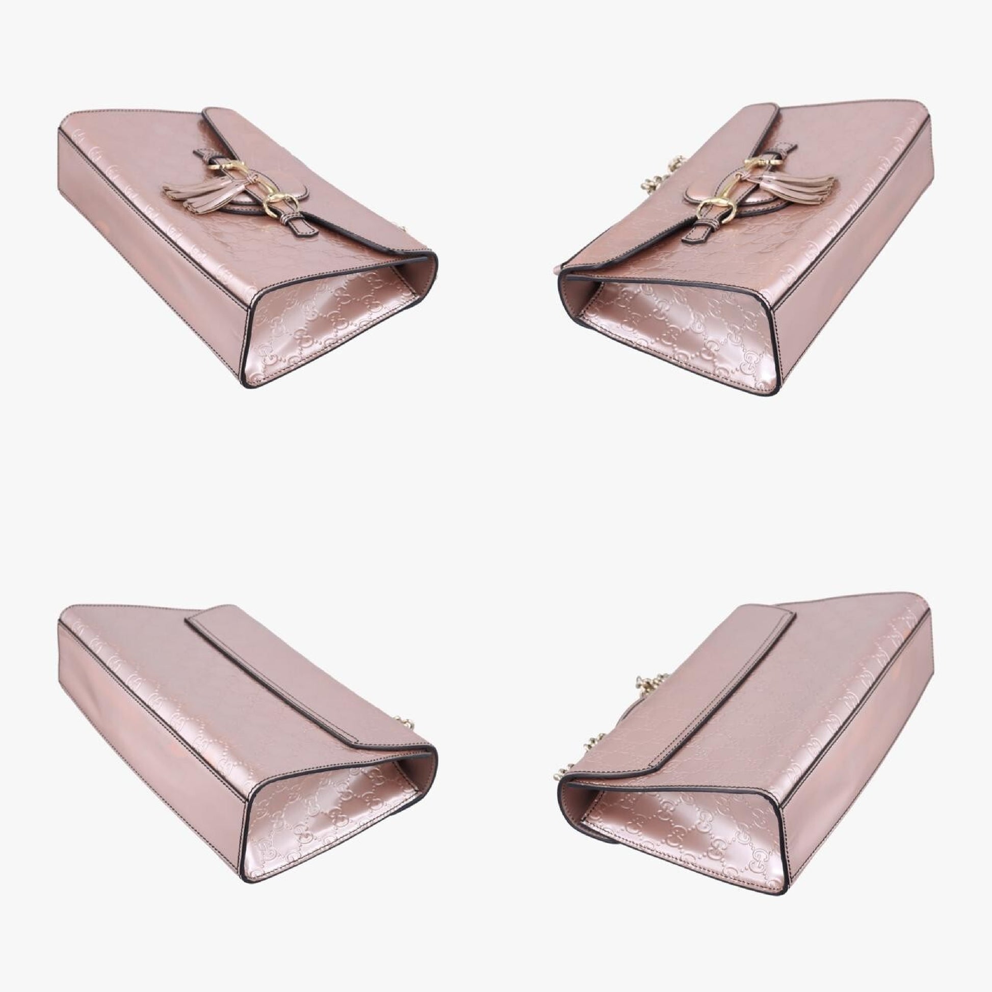 GUCCI Emily Pink Patent 295402B015057552 Shoulder Bag