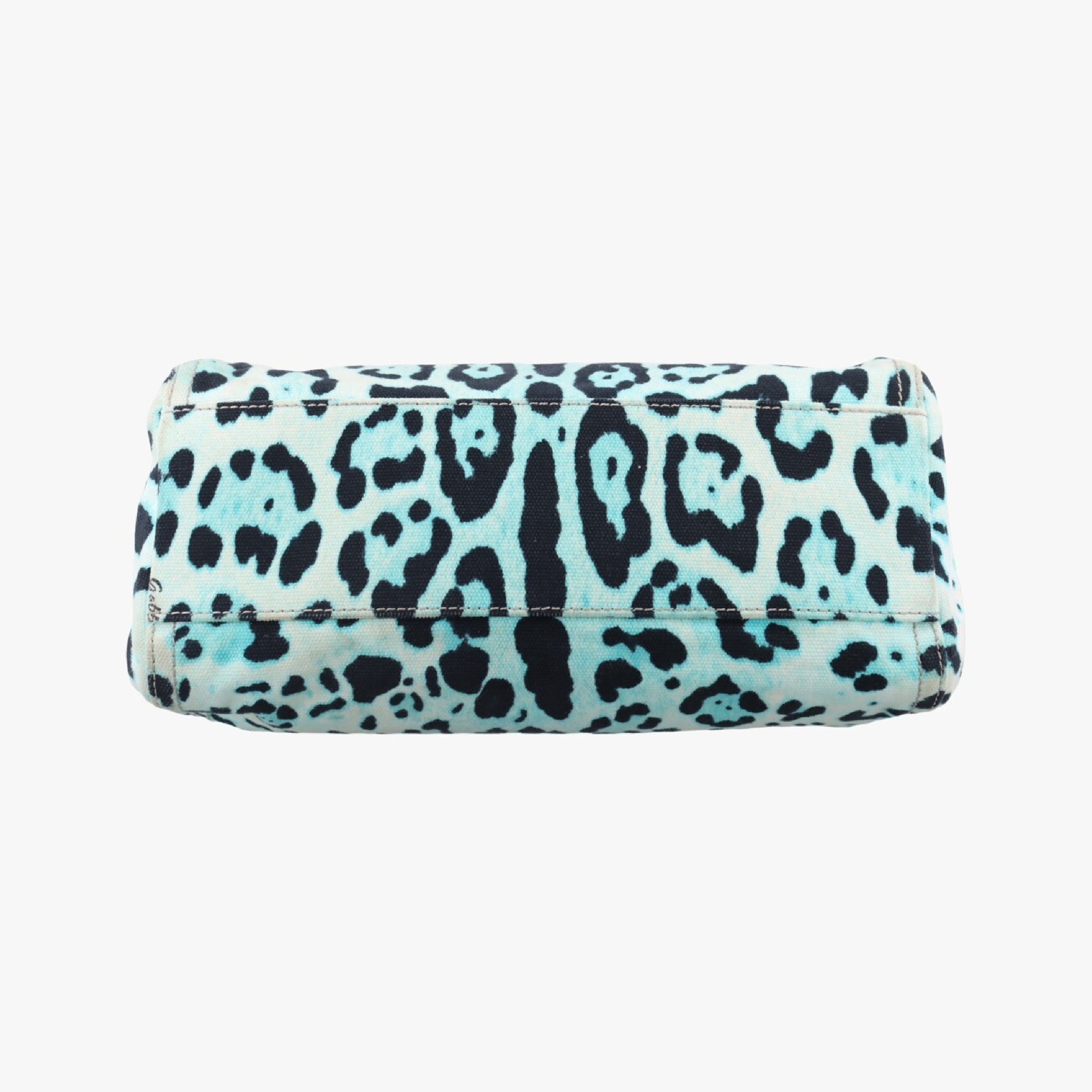 DOLCE&GABBANA Sicily Leopard Print Multicolor Canvas Handbag