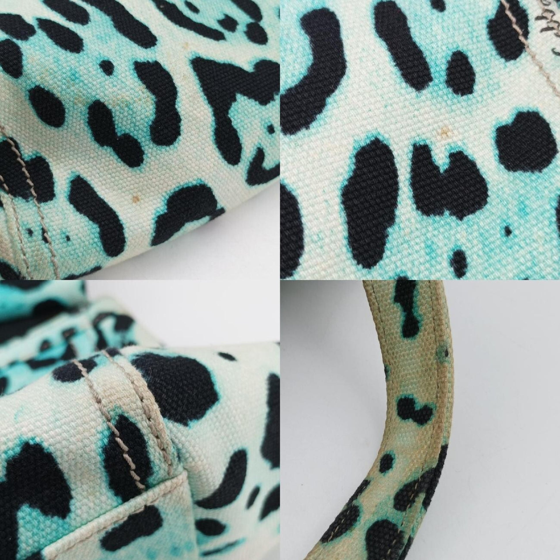 DOLCE&GABBANA Sicily Leopard Print Multicolor Canvas Handbag