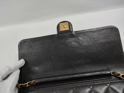 CHANEL Matelasse Lamb Push Lock Shoulder Bag