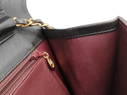 CHANEL Matelasse Lamb Push Lock Shoulder Bag