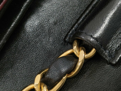 CHANEL Matelasse Lamb Push Lock Shoulder Bag