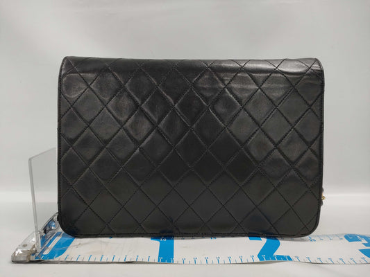 CHANEL Matelasse Lamb Push Lock Shoulder Bag