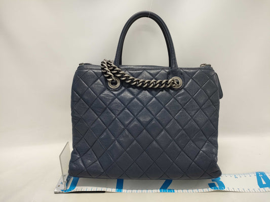 CHANEL Lambskin Matelasse Lamb 2-Way Chain Shoulder Bag