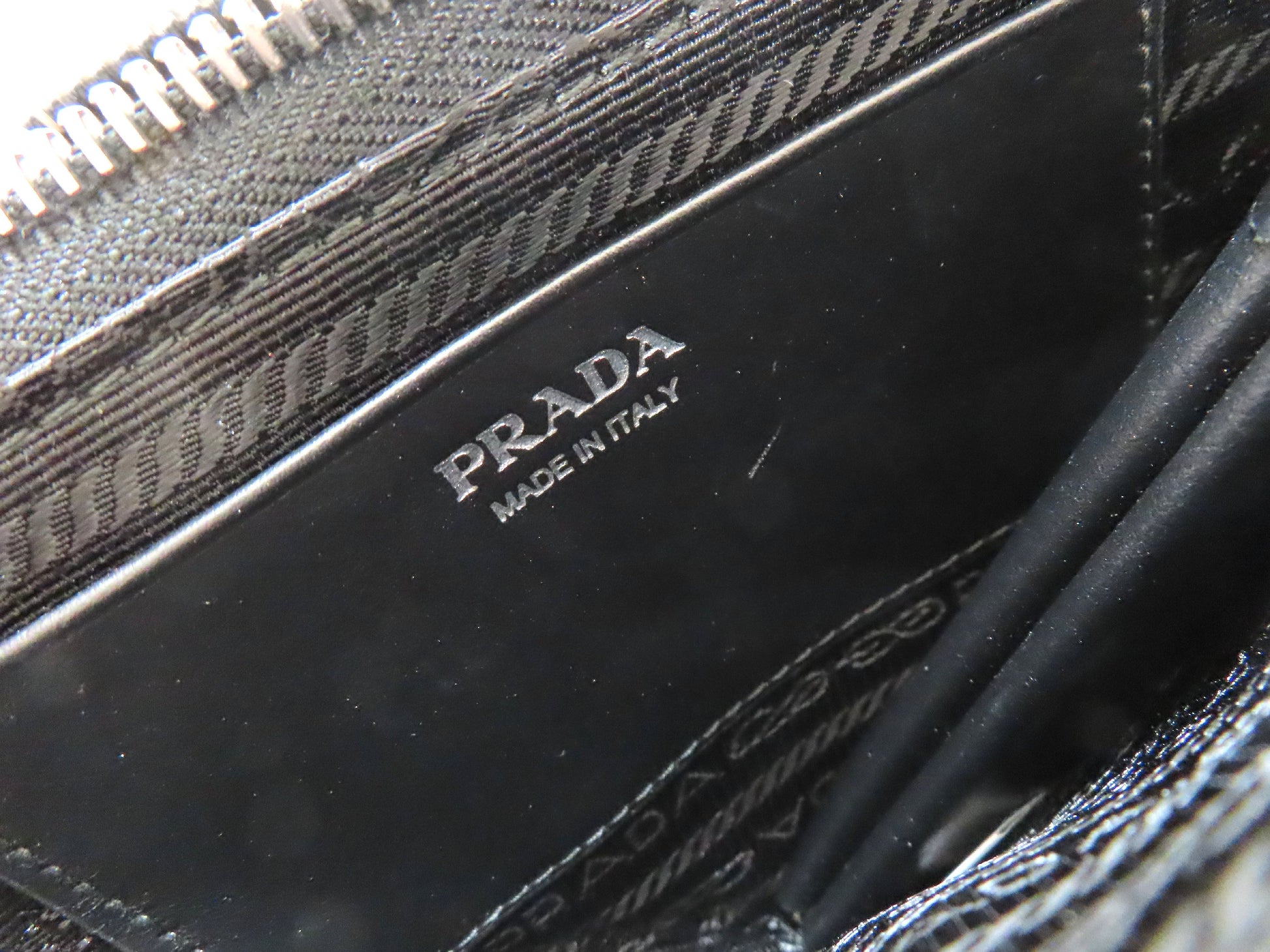 PRADA Leather 2-Way Mini Pouch Triangle Shoulder Bag