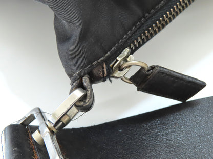 PRADA Nylon Tessuto x Leather Shoulder Bag Shoulder Bag