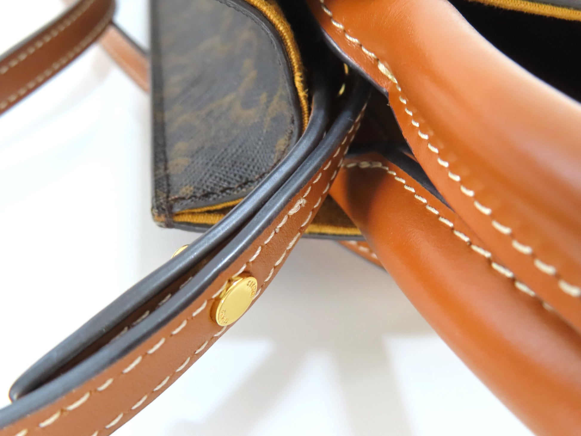 CELINE Triomphe Mini Vertical Cabas Shoulder Bag