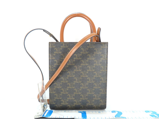 CELINE Triomphe Mini Vertical Cabas Shoulder Bag