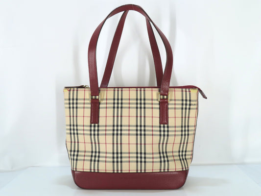 BURBERRY Nova Check Tote Bag