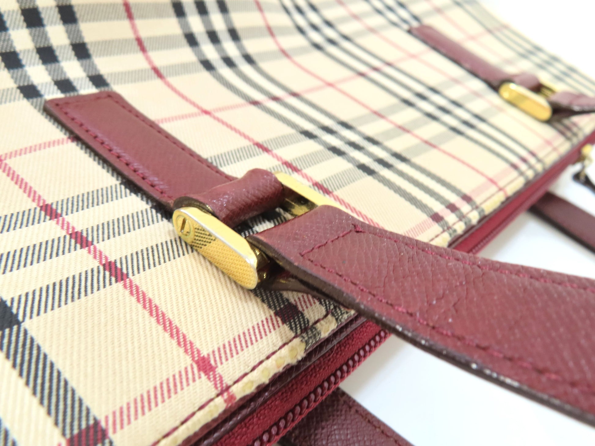 BURBERRY Nova Check Tote Bag