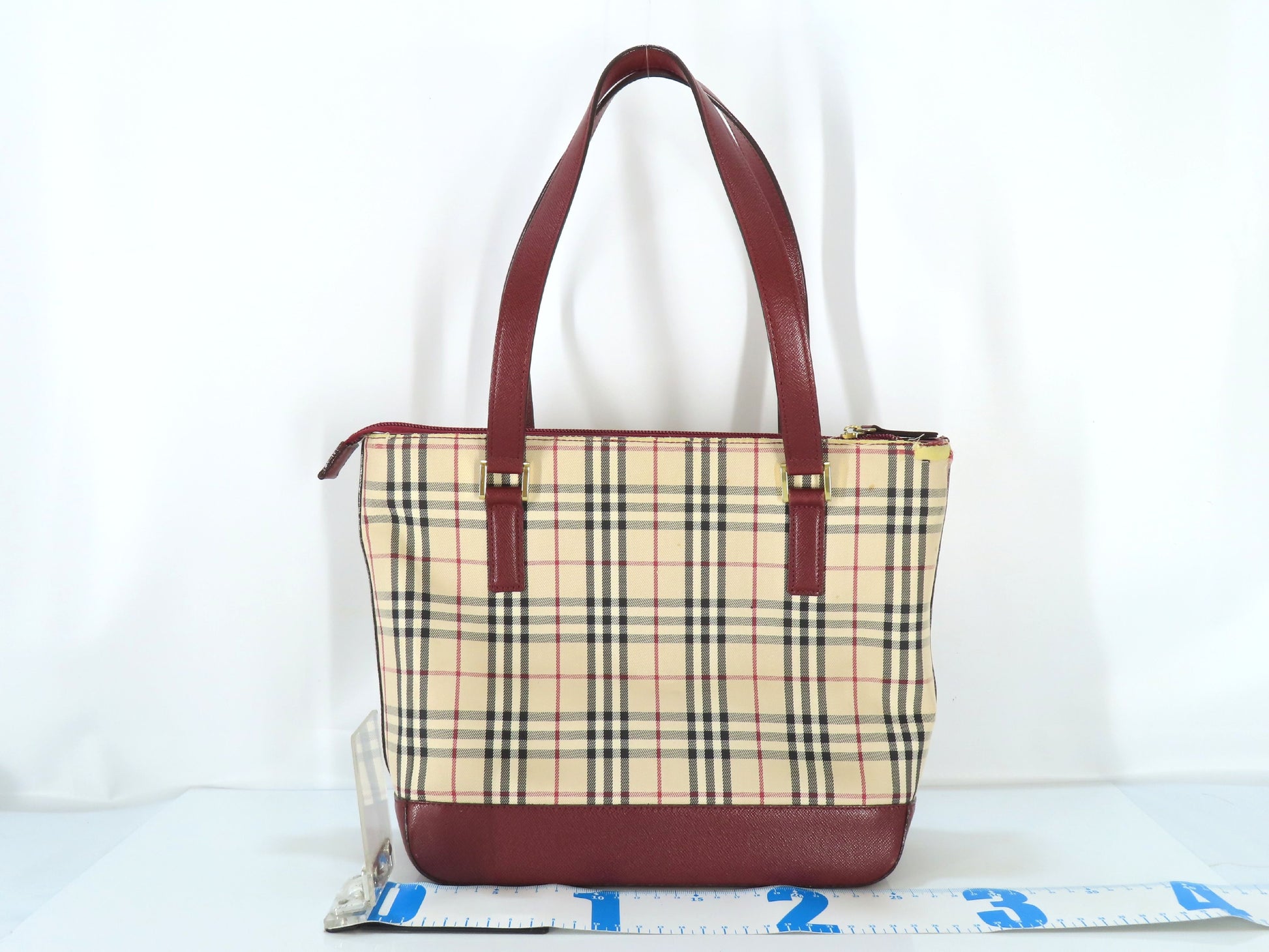 BURBERRY Nova Check Tote Bag