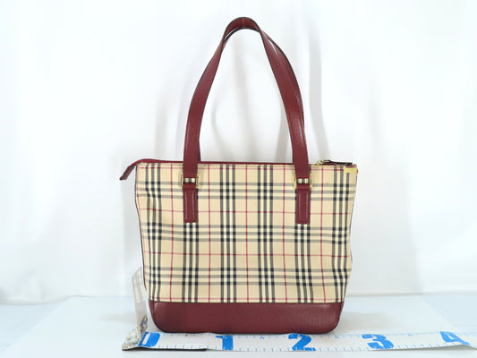 BURBERRY Nova Check Tote Bag