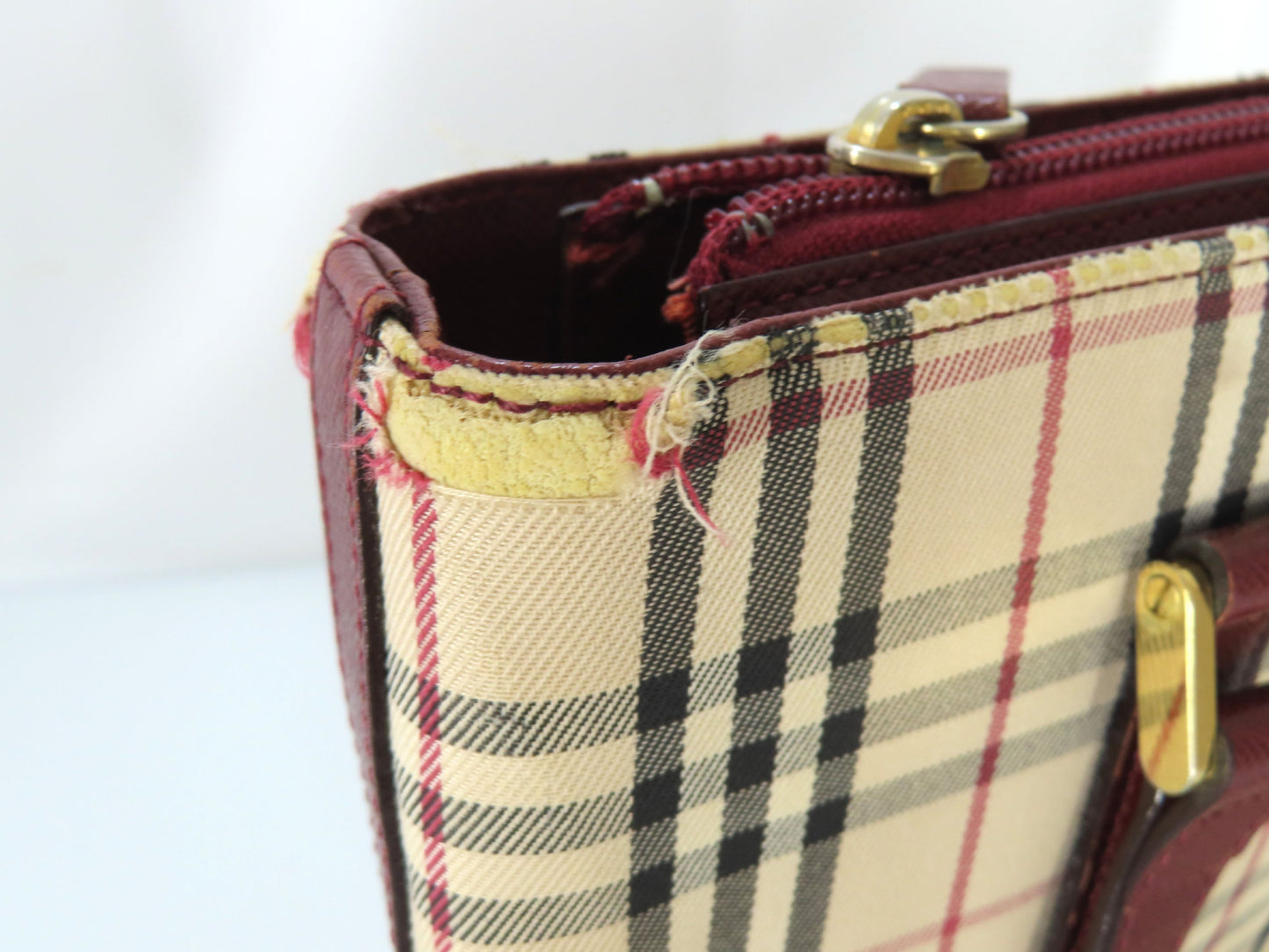 BURBERRY Nova Check Tote Bag