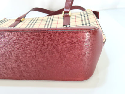 BURBERRY Nova Check Tote Bag