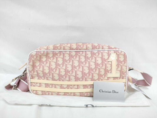 Dior Trotter Trotter Shoulder Bag Pink Enamel Shoulder Bag