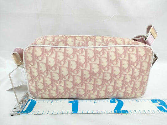 Dior Trotter Trotter Shoulder Bag Pink Enamel Shoulder Bag