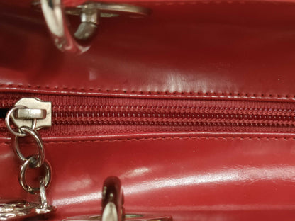Dior Lady Dior red handbag