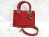 Dior Lady Dior red handbag