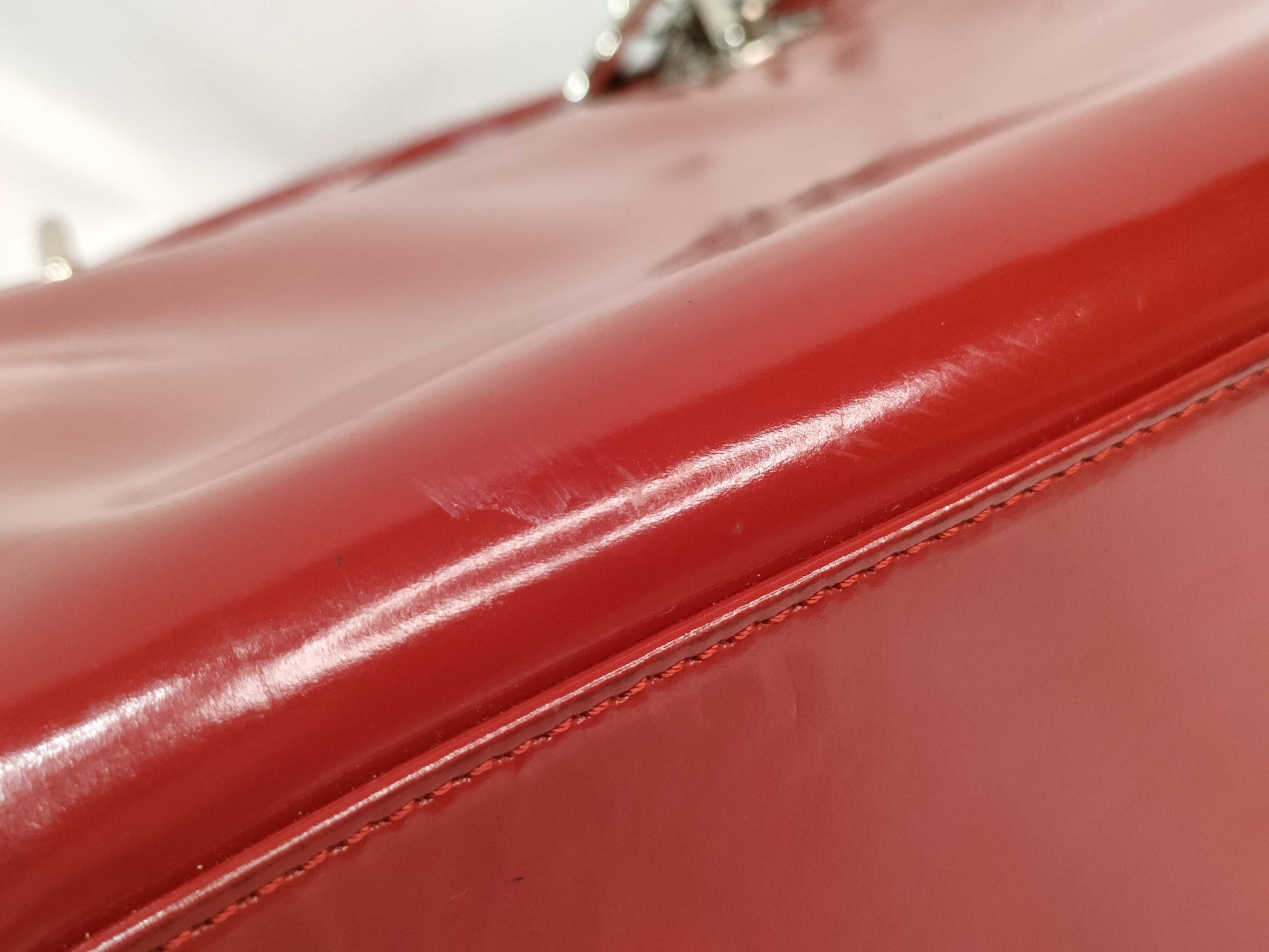 Dior Lady Dior red handbag