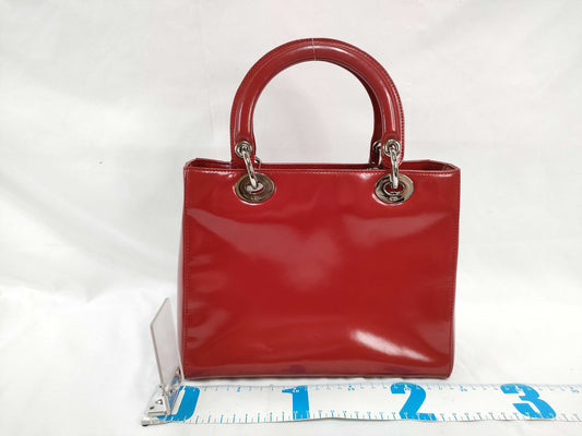 Dior Lady Dior red handbag