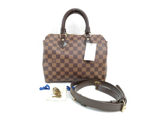 LOUIS VUITTON N 41368 Damier Speedy Bandouliere 25 N41368 CT2158 Boston Bag