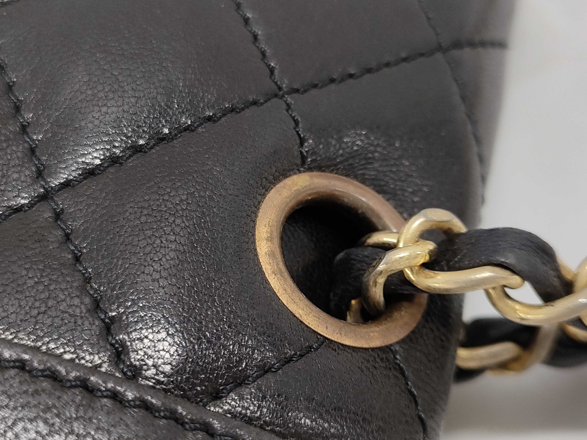 CHANEL Paris Limited Edition Matelasse Chain Shoulder Bag in Black Lambskin