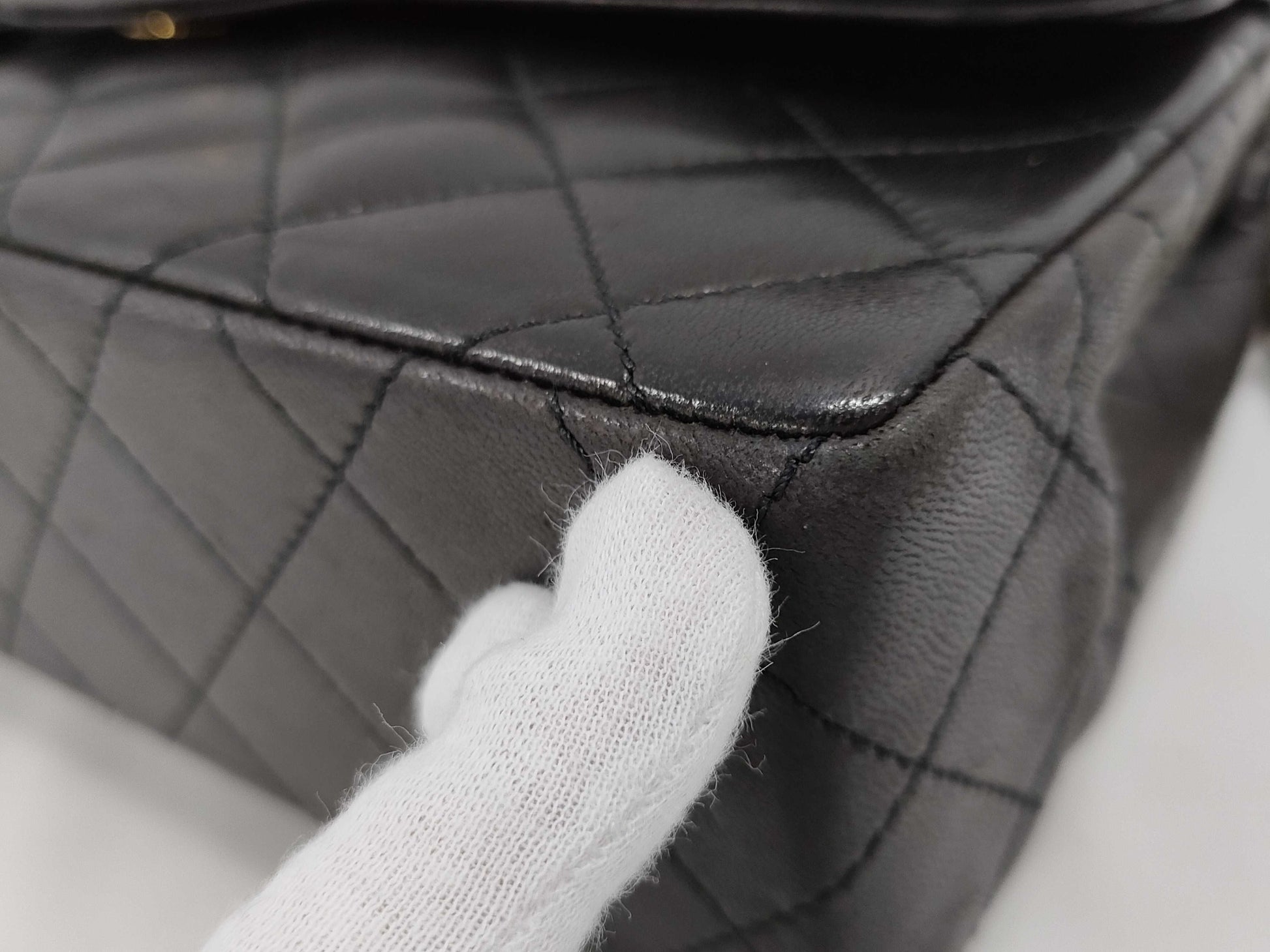 CHANEL Paris Limited Edition Matelasse Chain Shoulder Bag in Black Lambskin