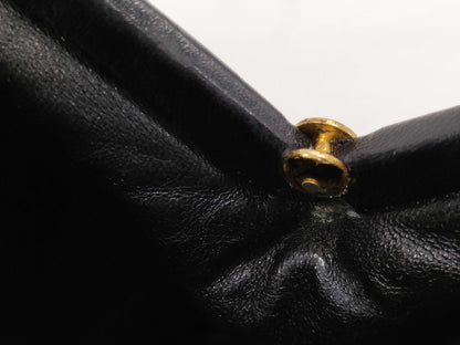 CHANEL Matelasse Chain Shoulder Bag with Clasp Closure, Lambskin, Black