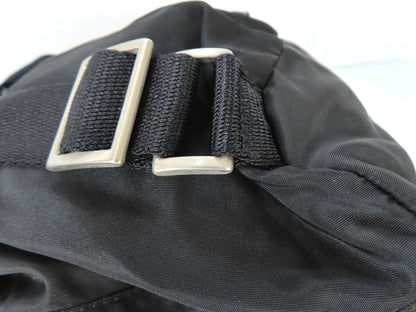 PRADA Nylon PRADA Tessuto Nylon and Leather Drawstring Backpack Backpack Daypack Backpack