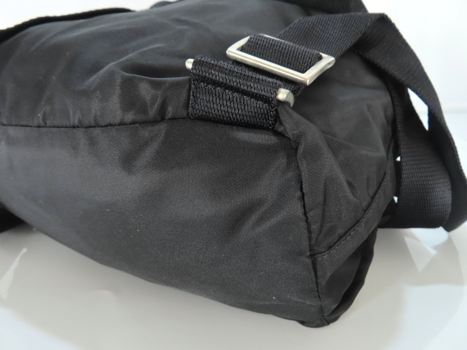 PRADA Nylon PRADA Tessuto Nylon and Leather Drawstring Backpack Backpack Daypack Backpack