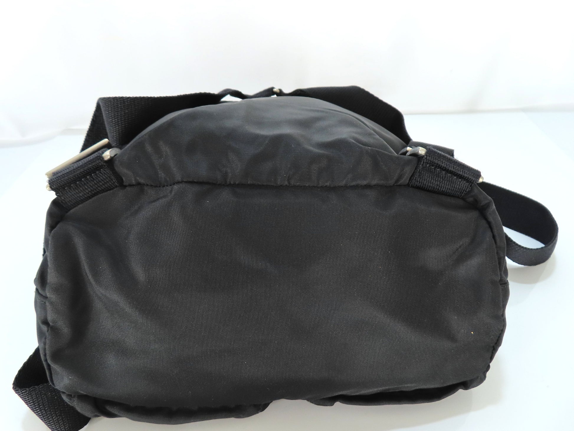PRADA Nylon PRADA Tessuto Nylon and Leather Drawstring Backpack Backpack Daypack Backpack